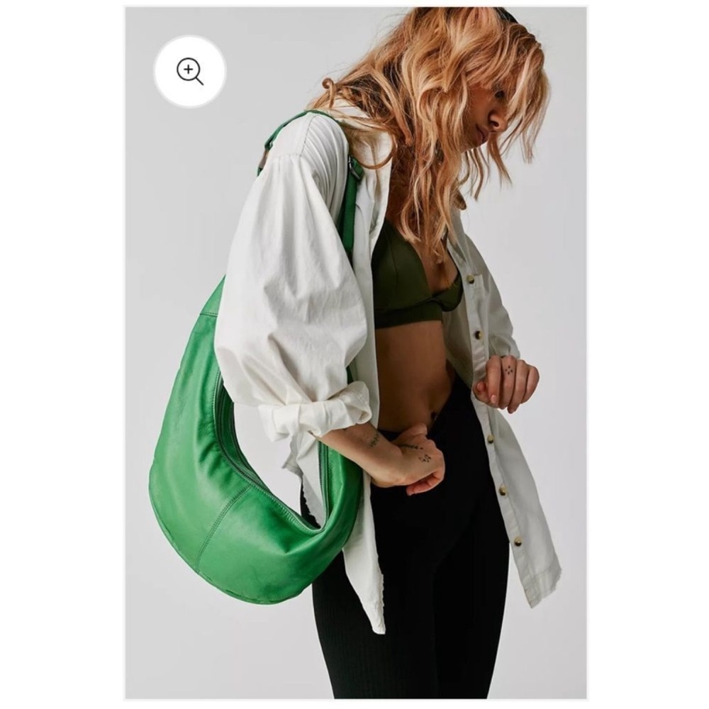 Free People Idle Hands Green Sling Bag